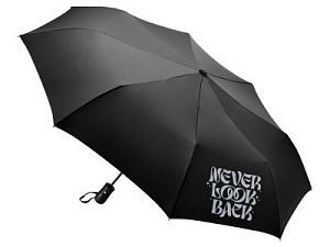Зонт складной «Marvy» с термотрансфером, цвет: черный