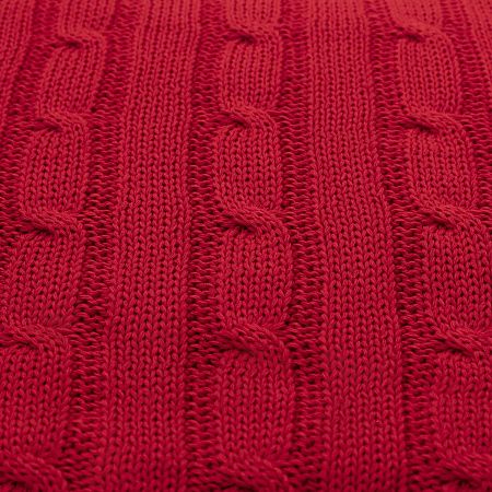 Плед Fado вязаный, красный (без подарочной коробки)