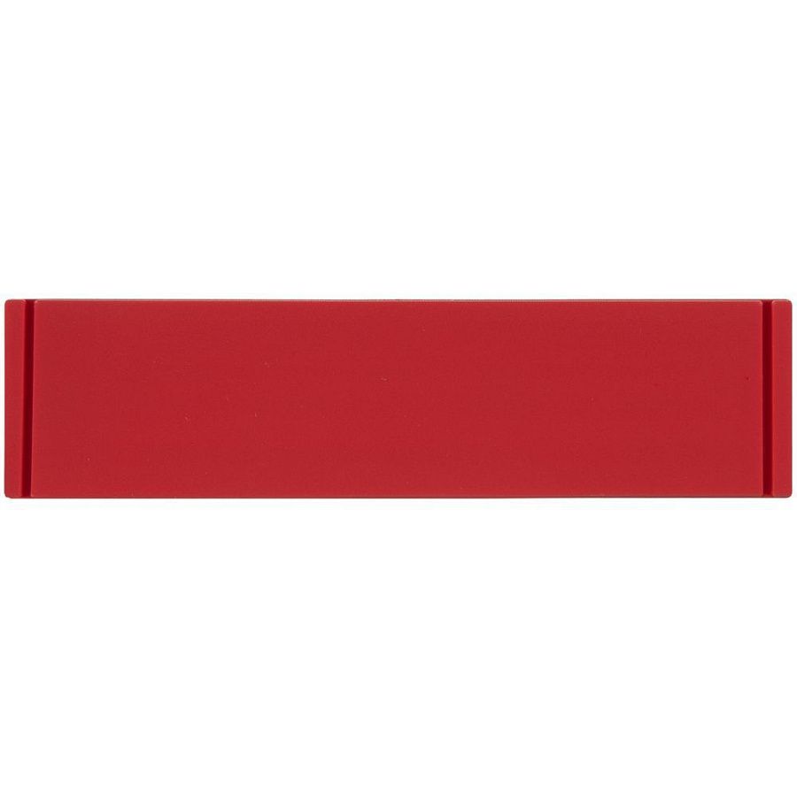 Лейбл из ПВХ Dzeta, S, красный