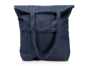 Сумка из переработанной джинсовой ткани «Кирк» с передним карманом на молнии