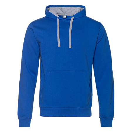 Худи унисекс STAN футер без начёса с контрастным капюшоном 260, 23, Синий,  (16/1)  (40/3XS)