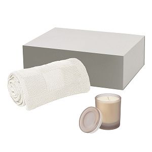 Подарочный набор Мизу (Mizu), Селла (Cella) (свеча, плед)