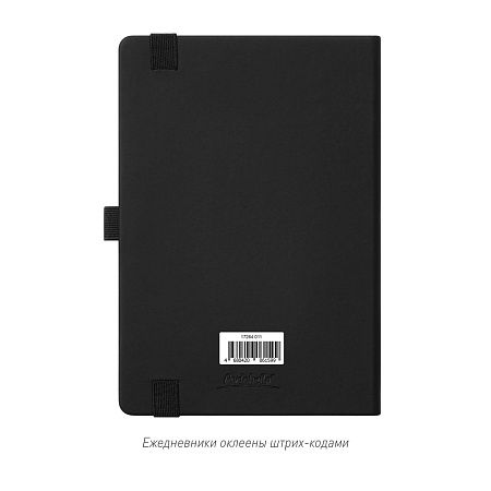 Ежедневник Альфа (Alpha) недатированный, черный/бежевый