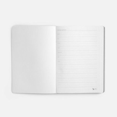 Ежедневник Nebraska Flex, недатированный, белый с серебристым