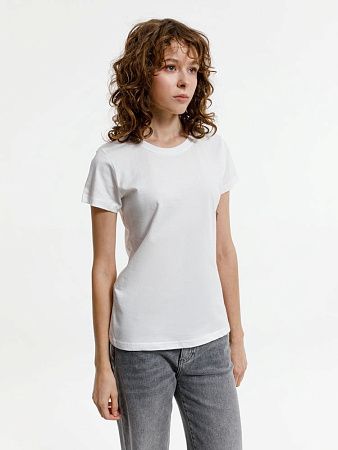 Футболка женская T-bolka Lady, белая (белоснежная), размер M