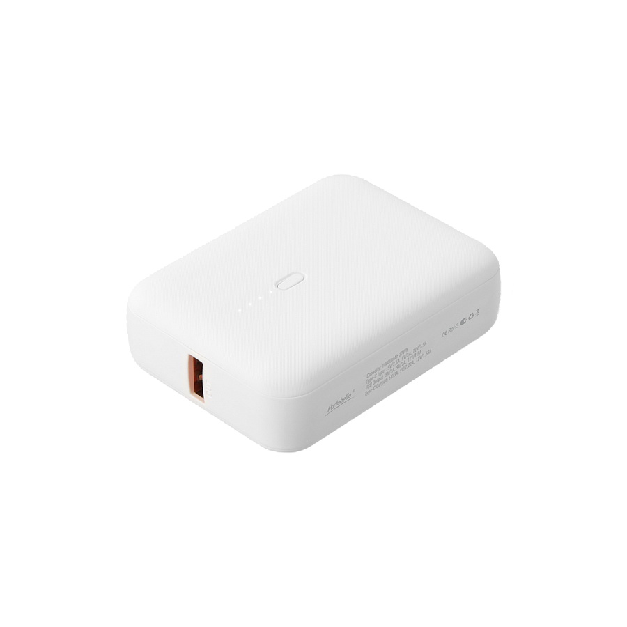 Внешний аккумулятор с функцией быстрой зарядки Формула (Formula) 10000 mAh, белый