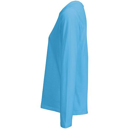 Футболка с длинным рукавом женская Monarch Women, ярко-бирюзовая, размер XXL