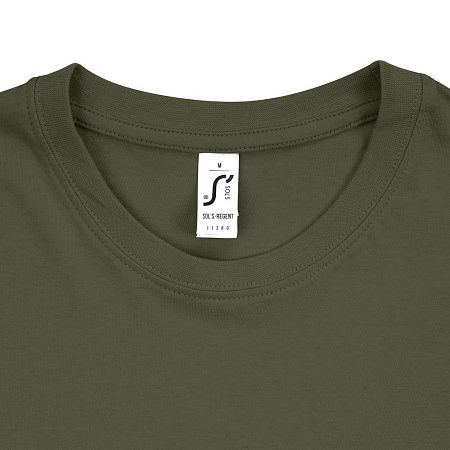 Футболка унисекс Regent 150, темный хаки, размер XL