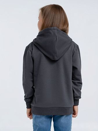 Толстовка с капюшоном детская Kirenga Kids, темно-серая (графит), размер 12 лет (142-152 см)