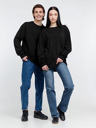 Футболка оверсайз унисекс City Sapiens, черная, размер S