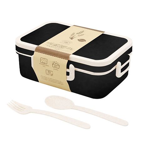 Ланчбокс (контейнер для еды) Inar из пшеничного волокна, синий