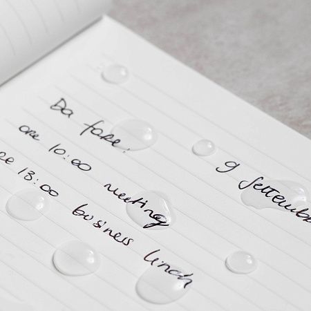 Блокнот линованный Pininfarina из каменной бумаги в мягкой обложке, А5, белый