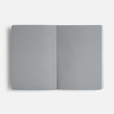 Ежедневник Doppio, недатированный, черный с серым