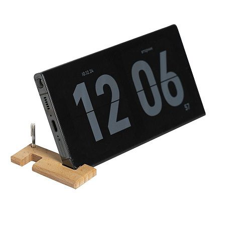 Брелок-подставка для телефона, 6 x 2,5 x 0,7 cм. Пазы 1 и 1,4 см, бук