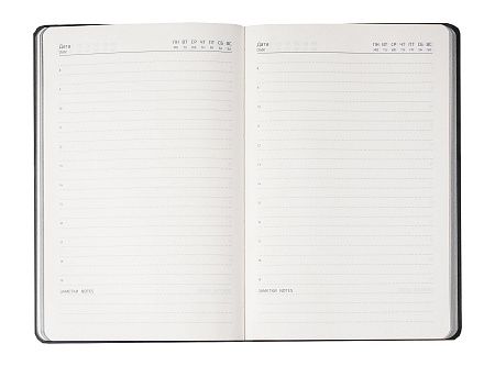 Ежедневник Flexy Latte Color А5, черный, недатированный, в гибкой обложке