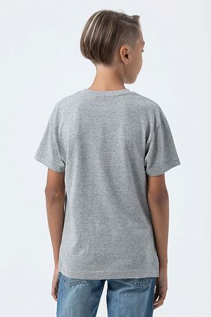Футболка детская Regent Fit Kids, серый меланж, размер 4 года (96-104 см)