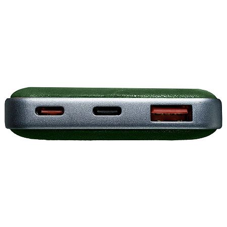 Универсальный аккумулятор EMBER 10 (10000мАч) с быстрой зарядкой, темно-зеленый