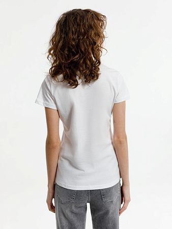 Футболка женская T-bolka Lady, белая (белоснежная), размер M