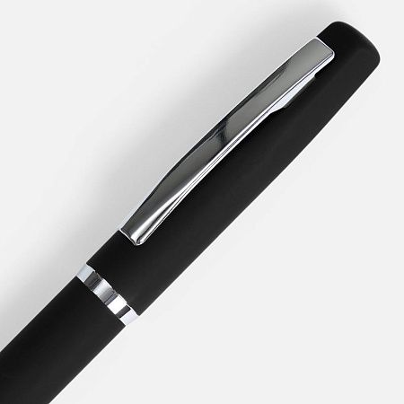 Ручка шариковая Bolt Soft Touch, черная