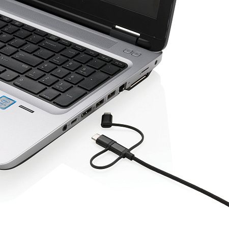 Универсальный кабель 3 в 1 с лицензией MFi