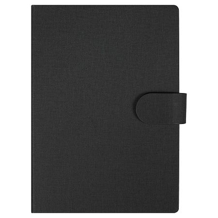 Блокнот А5 Tasmania,  в твердой обложке со стикерами в линейку, черный