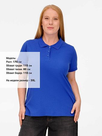 Рубашка поло женская Virma Lady, ярко-синяя, размер S