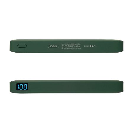 Внешний аккумулятор с подсветкой Ancor PD Plus 10000 mAh, зеленый