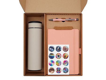 Набор «Warmpage» с термосом, блокнотом, ручкой и чаем