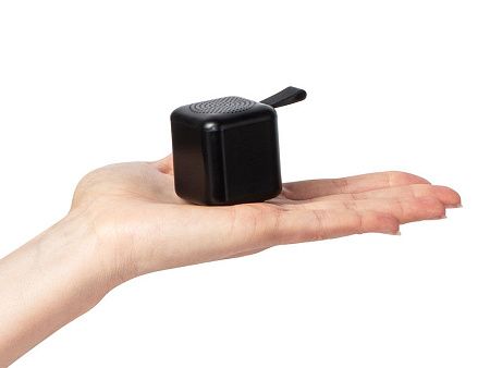 Портативная колонка TWS с подсветкой лого «Tiny», 3 Вт, цвет: черный