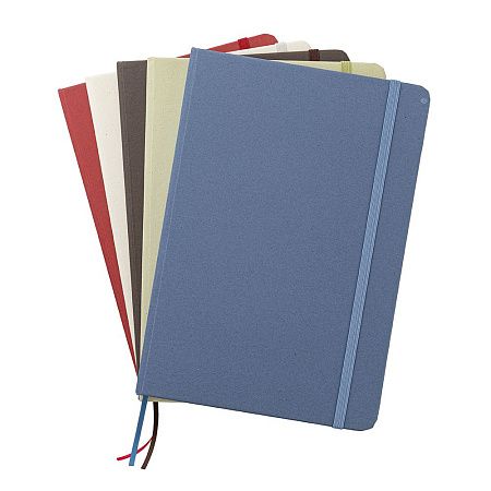 Блокнот из растительного сырья Tutti Frutti в твёрдом переплёте, вишнёвый