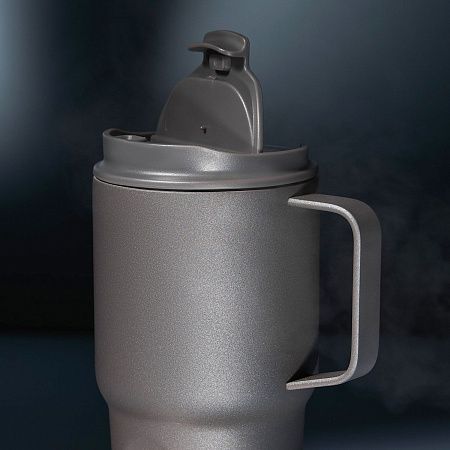 Термокружка вакуумная Авентура (Aventura), серая