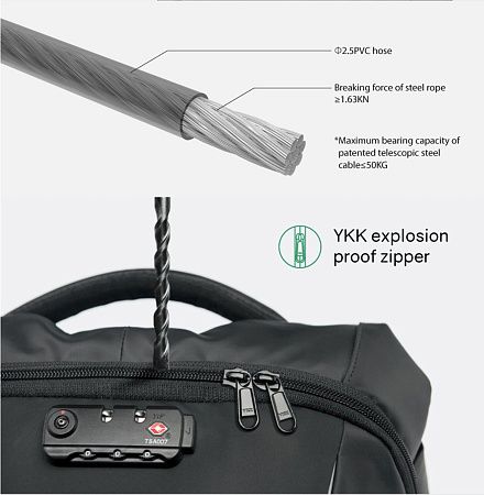 Рюкзак KORIN ClickPack 46х34х16 см, черный