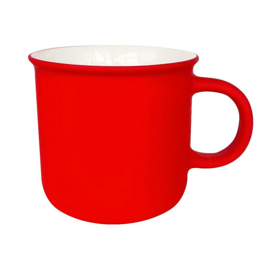Кружка Camping, софт тач, красная