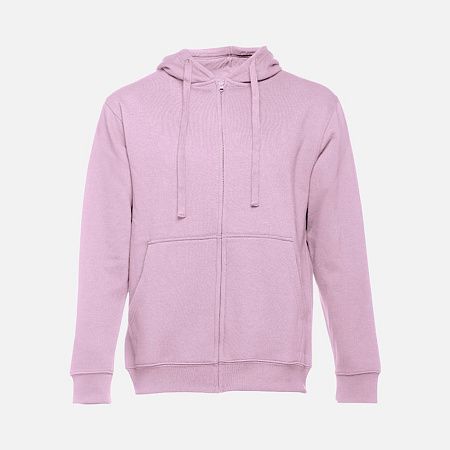 Толстовка мужская на молнии с капюшоном Amsterdam, сиреневая, размер XL