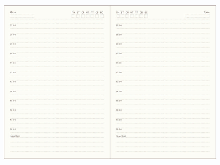 Ежедневник City Buffalo А5, красный, недатированный, в твердой обложке с поролоном