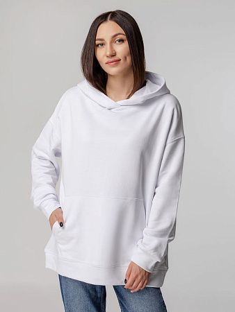 Худи оверсайз унисекс Outshine, белое, размер XS/S