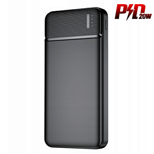 Внешний  аккумулятор «First step», 10 000 mAH, черный