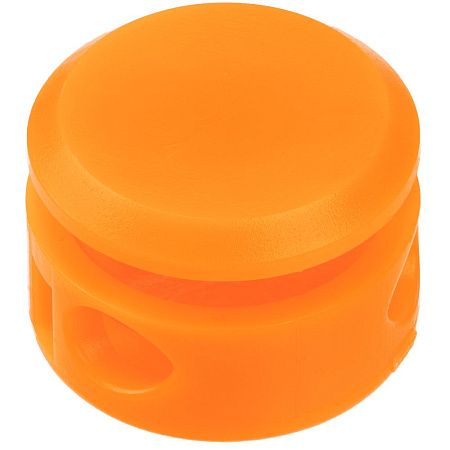 Двойной фиксатор для шнура Brogy, оранжевый неон