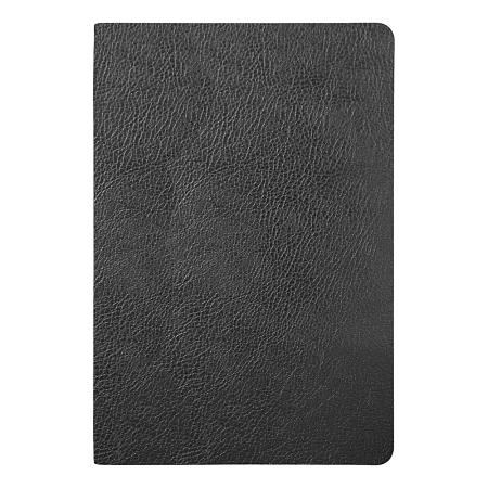 Ежедневник Flexy Columbus А5, черный с золотистым срезом, недатированный, в гибкой обложке