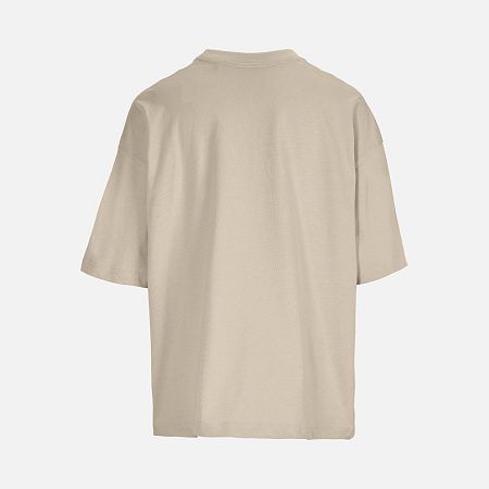 Футболка оверсайз женская Boxy Women, бежевая (льняная), размер XS