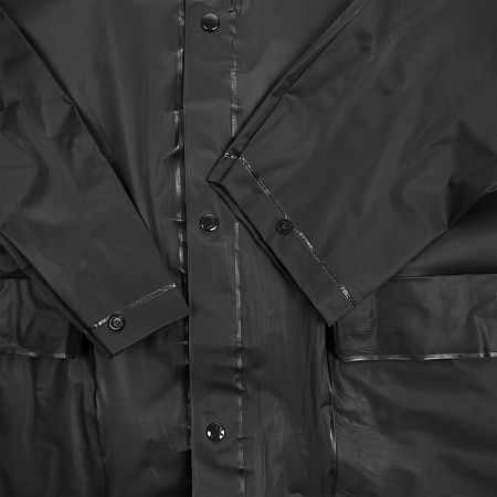 Дождевик детский RainDrop Kids, черный, размер 8 лет (118-128 см)