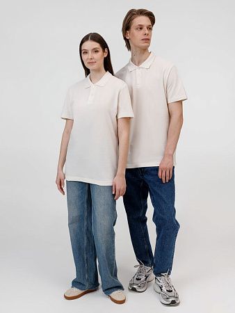 Рубашка поло унисекс Pulse, молочно-белая, размер S