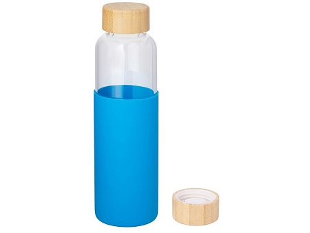 Стеклянная бутылка для воды в силиконовом чехле «Refine»