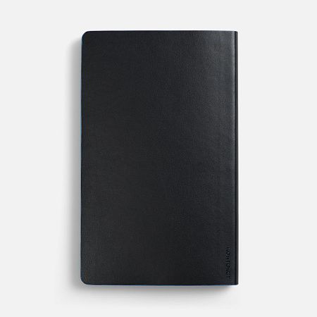Ежедневник Trait, недатированный, черный с голубым