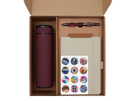 Набор «Warmpage» с термосом, блокнотом, ручкой и чаем