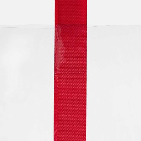 Шопер Clear Fest, ver.2, прозрачный с красными ручками