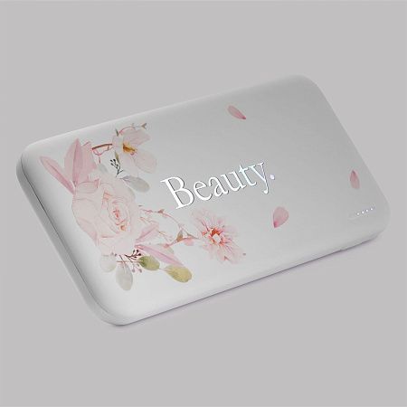 Внешний аккумулятор с подсветкой Люче (Luce) 10000 mAh, белый