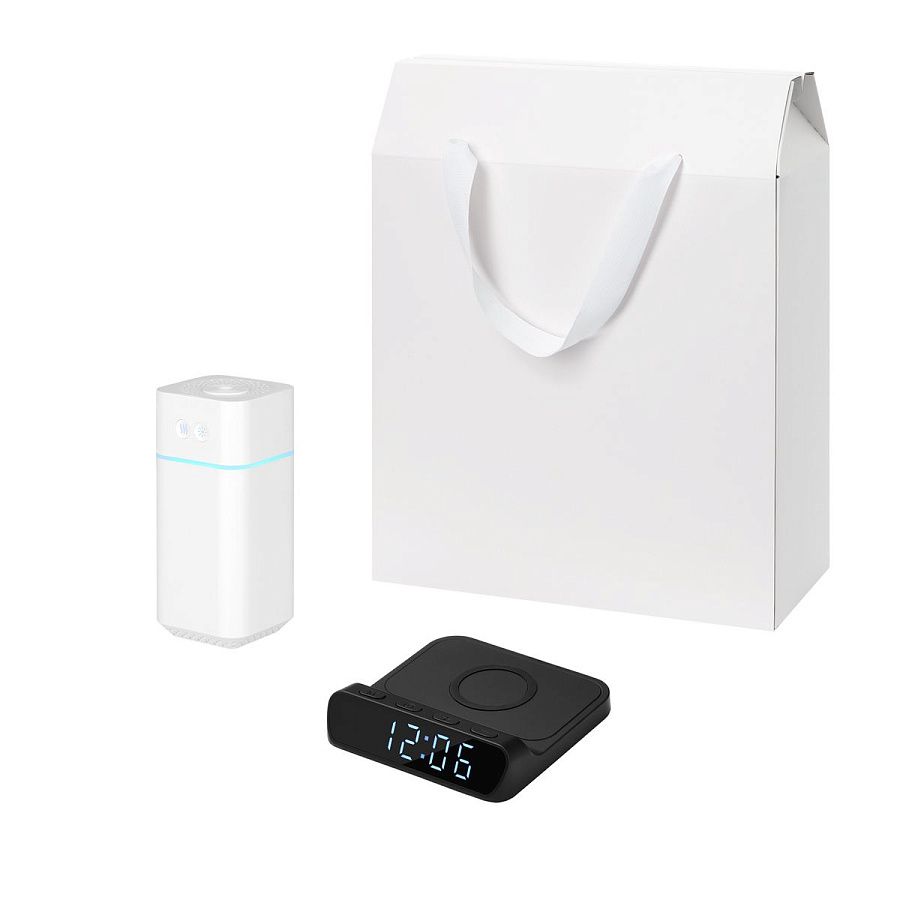 Подарочный набор Cloud NEO, Rigel, черный (увлажнитель воздуха, зарядное устройство)