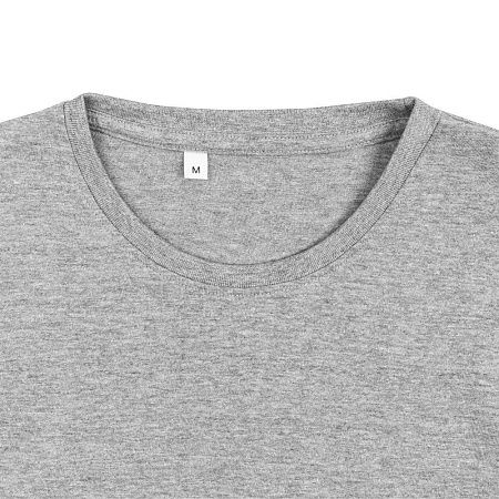Футболка унисекс T-Bolka 180, серый меланж, размер S