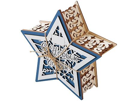 Шкатулка из фанеры в виде звезды «Asteris»